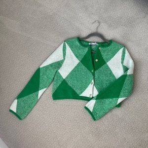 Green Zara Cardigan